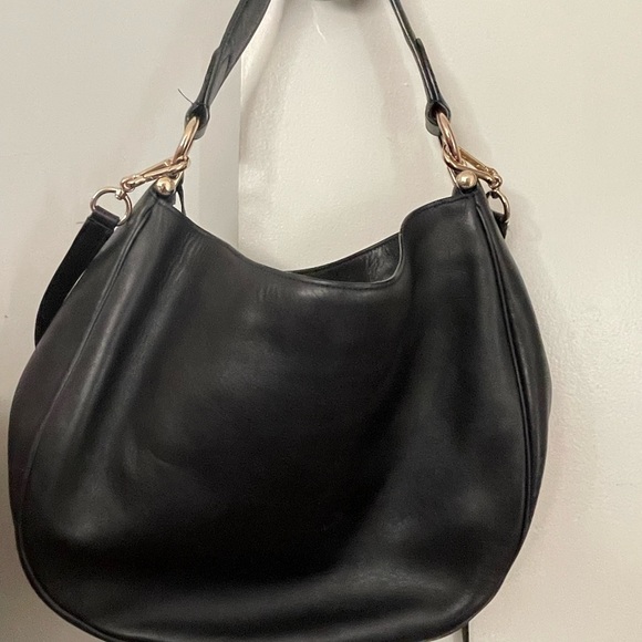 Coach 36026 Nomad Hobo In Glovetan Leather Navy Blue Bag - Picture 3 of 5